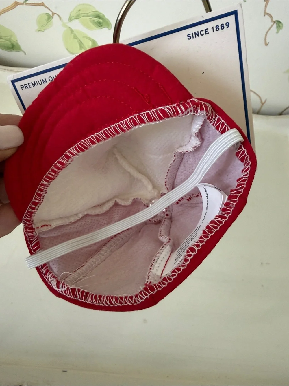 Kacey Lee Musgraves Red & Cream Tiny Dog Baseball Hat - Size XS/S